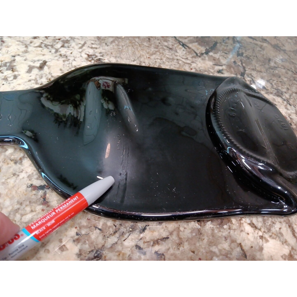 1870 Flat Black Glass Bottle For Displaying Food Serving charcuterie Tray Decor - Picture 14 of 16